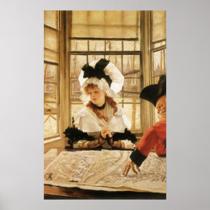 Eine teuflische Geschichte von James Tissot, Vinta Poster