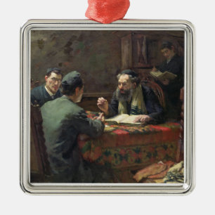 Eine theologische Debatte, 1888 Ornament Aus Metall