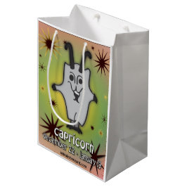 Eine Tierkreiszeichen-Geschenktasche für Steinbock Mittlere Geschenktüte