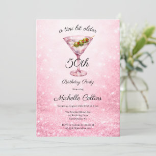 Eine Tini ältere Damen 50. Geburtstagsfeier  Einladung