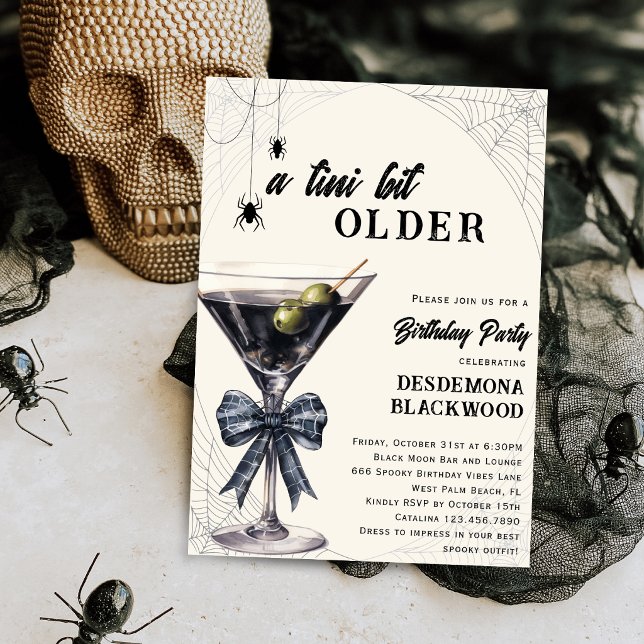 Eine Tini-Bit ältere Spider Halloween-Party Einladung (Von Creator hochgeladen)