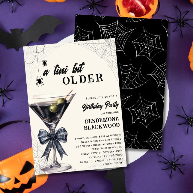 Eine Tini-Bit ältere Spider Halloween-Party Einladung (Von Creator hochgeladen)