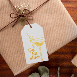Eine Tini-Bit-Cocktail Geburtstagsparty Geschenkanhänger