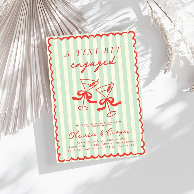 Eine Tini-Bit-Verlobte Vintage Engagement-Party Einladung (Von Creator hochgeladen)