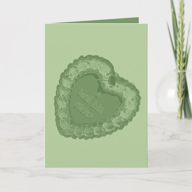 Eine "Tini"-Bit-Vintage Cake-Karte Karte (Vorderseite)