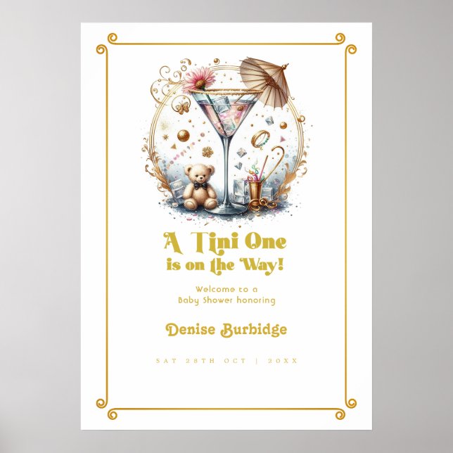 Eine Tini-Dusche ist auf dem Weg Poster (Vorne)