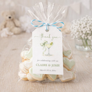 Eine Tini One Babyparty Dankeschön Geschenkanhänger