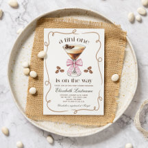 Eine Tini One Espresso Martini Rosa Schleife Baby