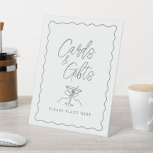 Eine Tini One Martini Babyparty Karten und Geschen