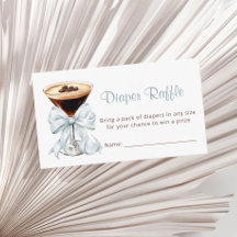 Eine Tini One Martini Windelraffel Baby Shower