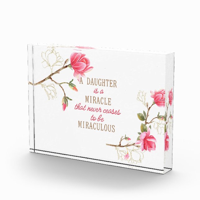 Eine Tochter ist ein Wunder Fotoblock (Rechts)