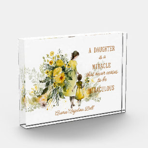 Eine Tochter ist ein Wunder Fotoblock