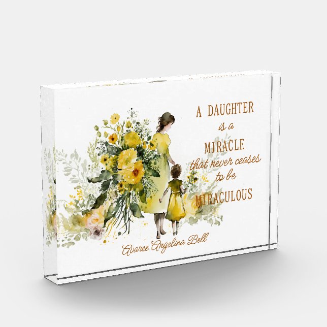 Eine Tochter ist ein Wunder Fotoblock (Links)