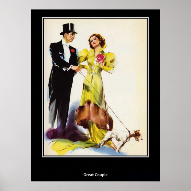 Eine tolle Aussicht auf ein Vintages Retro-Poster Poster (Vorne)