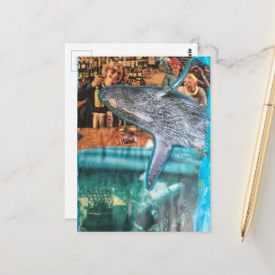 Eine tolle Zeit Eine einzigartige surrealistische  Postkarte