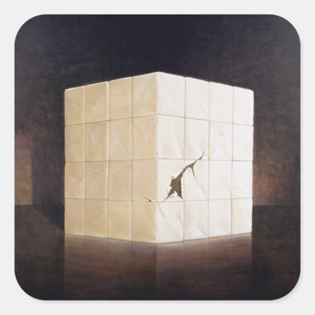 Eine Tonne Marijuana 2004 Quadratischer Aufkleber (Vorderseite)