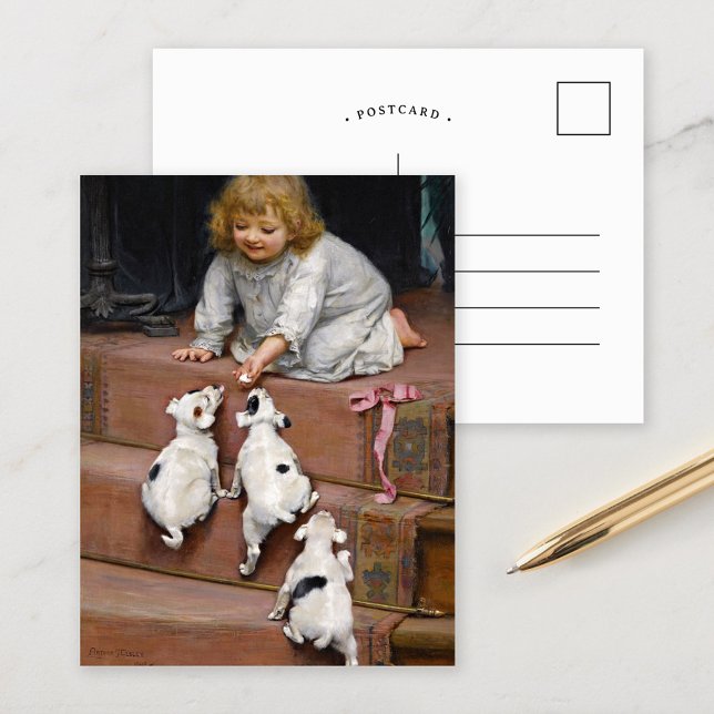 Eine tote Hitze | Arthur John Elsley Postkarte (Von Creator hochgeladen)