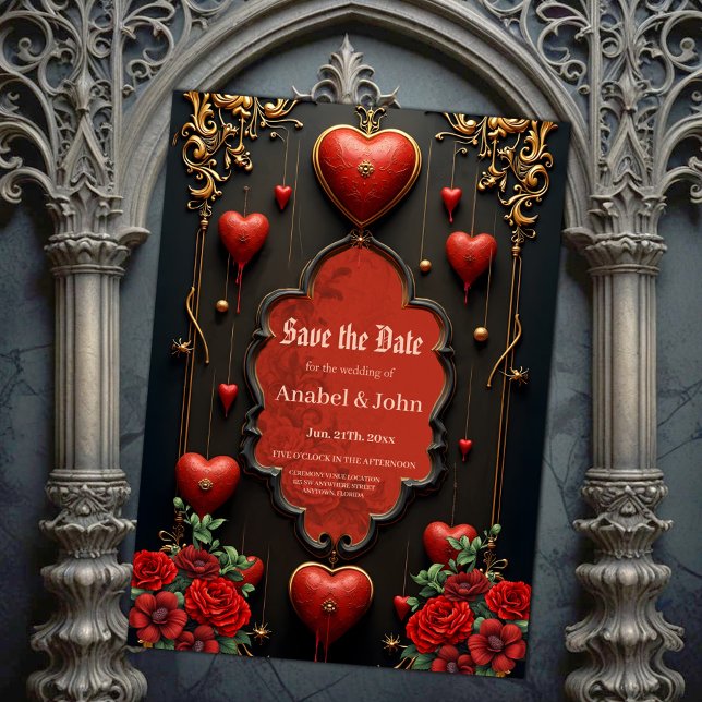 Eine Touch der Gotik, des Herzens und der ewigen V Save The Date (Von Creator hochgeladen)