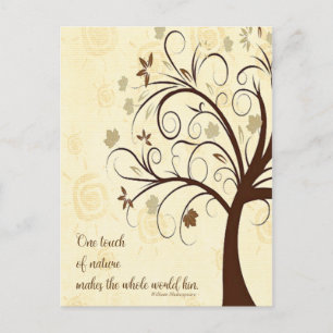 Eine Touch der Natur macht die ganze Welt zum Kin Postkarte