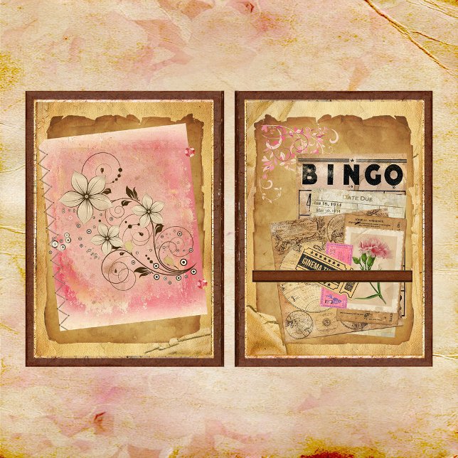 Eine Touch der rosa Junk Journal-Seite (Von Creator hochgeladen)