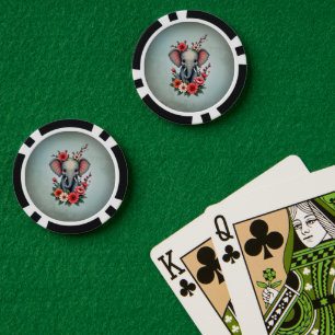 Eine Touch des Sommers: Der Babyelefant Pokerchips