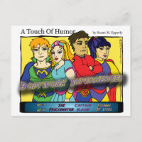 "Eine Touch des Spaßes" Super Massage Heroes Comic