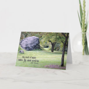 Eine Touch Nature Shakespeare Quote Card Karte