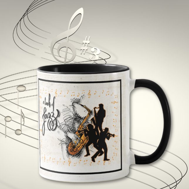 Eine Touch von Jazz Timeless Vibes Tasse (Von Creator hochgeladen)