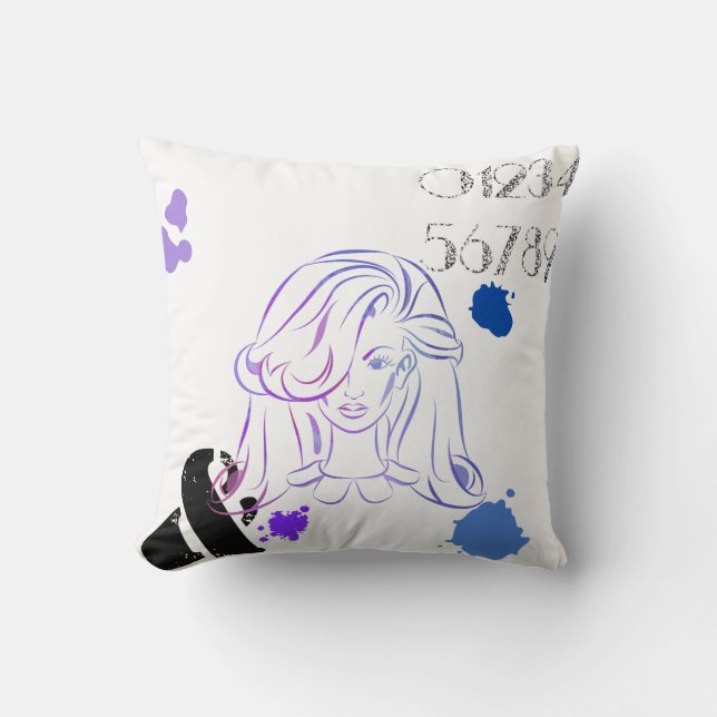 Eine Touch von Spritzern für Farbwasser Kissen (Vorderseite)