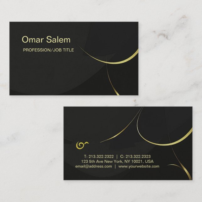 "Eine Touch zeitgenössischer Kunstkartengeschäfte Visitenkarte (Vorne/Hinten)