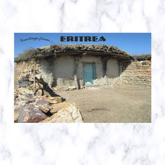 Eine traditionelle Zuhause in Eritrea Postkarte (Von Creator hochgeladen)