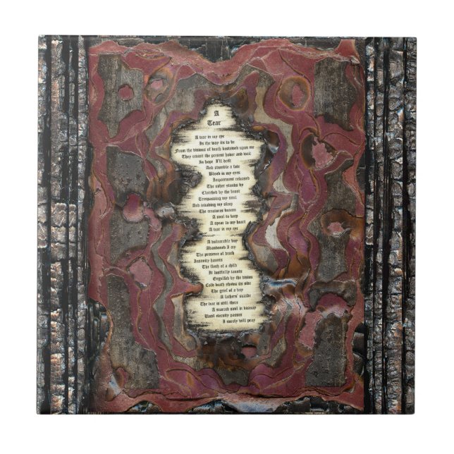 Eine Träne Fliese (Vorderseite)