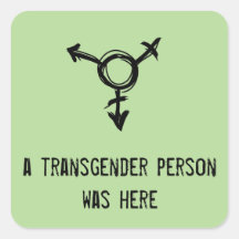 Eine Transgender-Person war hier