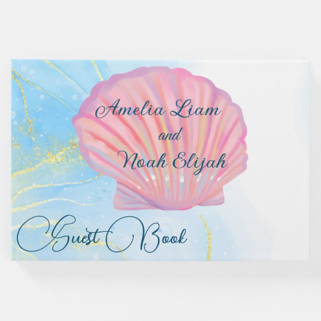 Eine traumhafte Hochzeit am Strand Gästebuch (Vorderseite)