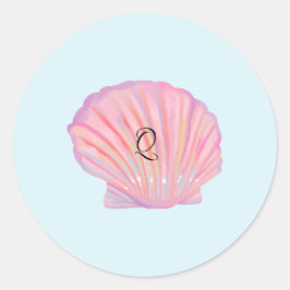 Eine traumhafte Hochzeit am Strand Runder Aufkleber