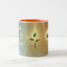 Eine Trinität der Verwandlungs-Tasse