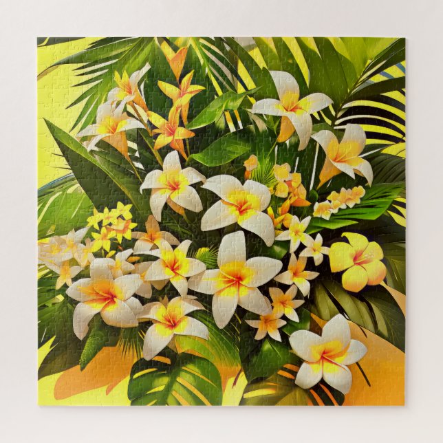 Eine tropische Blumenlandschaft Puzzle (Vertikal)