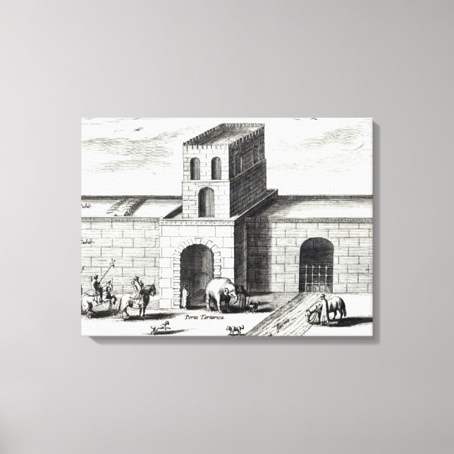 Eine Tür in der großen Mauer Leinwanddruck (Vorderseite)