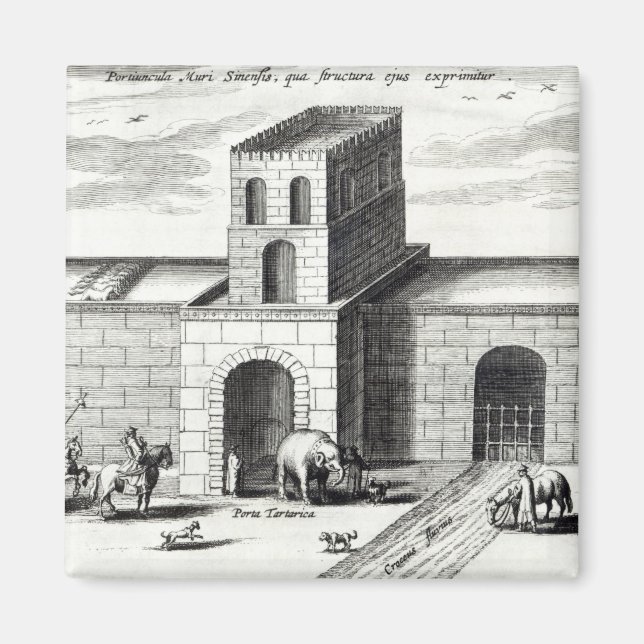 Eine Tür in der großen Mauer Magnet (Vorne)