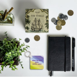 Eine Tür öffnet Sprichwort Weisheitslavene Schlüsselanhänger