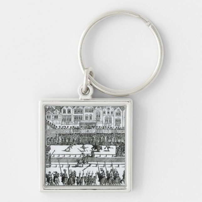 Eine turnierende Szene Schlüsselanhänger (Vorne)