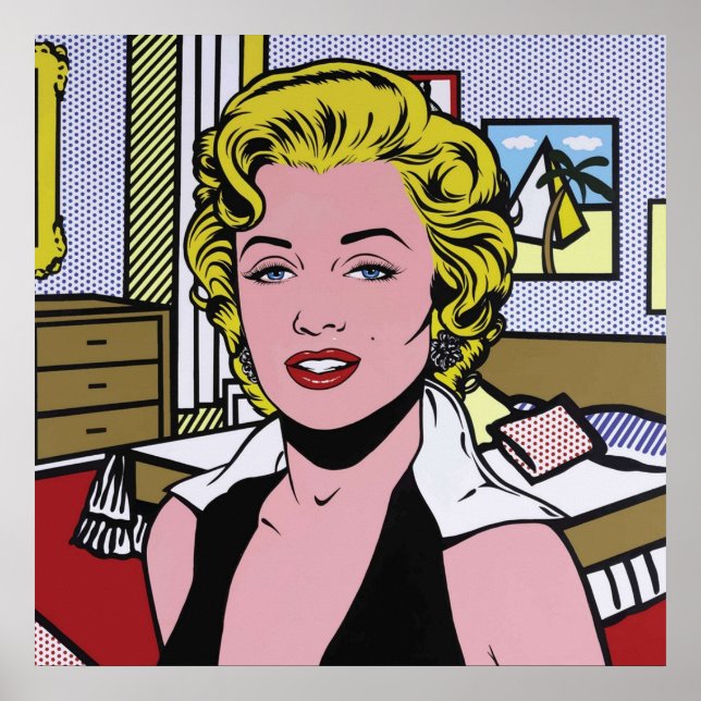 Eine überarbeitete und vektorierte Marilyn Pop Art Poster (Vorne)