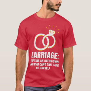 Eine übergroße lustige Braut Humor Ehefrau adoptie T-Shirt