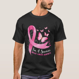 Eine überlebende Brustkrebsbewusstsein, rosafarben T-Shirt