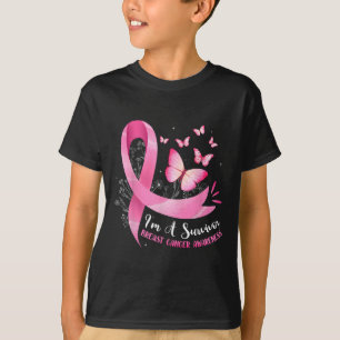Eine überlebende Brustkrebsbewusstsein, rosafarben T-Shirt
