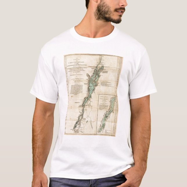 Eine Übersicht von See Champlain T-Shirt (Vorderseite)