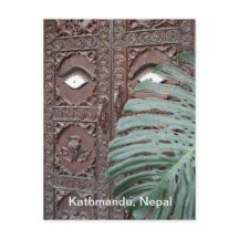 Eine überwachte Tür in Kathmandu