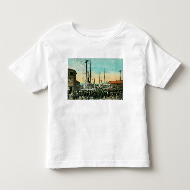 Eine Ufergegend-Abfahrt für Alaska-Szene Kleinkind T-shirt (Vorderseite)