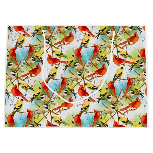 Eine Uhr der Federn Große Geschenktüte (Vorderseite)