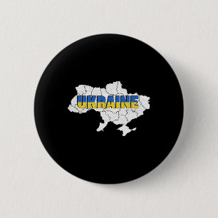 Eine ukrainische Karte und Flagge der Ukraine Button
